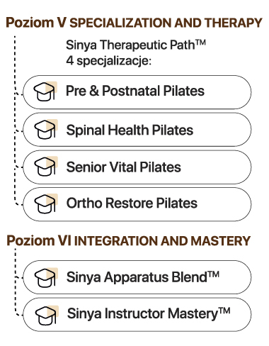 Poziom 4 Specialization and Therapy, Poziom 5 Integration and Mastery