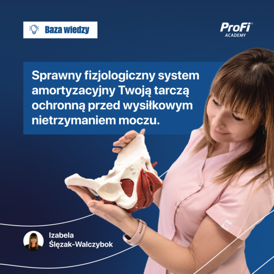 Sprawny fizjologiczny system amortyzacyjny twoją tarczą ochronną przed wysiłkowym nietrzymaniem moczu.